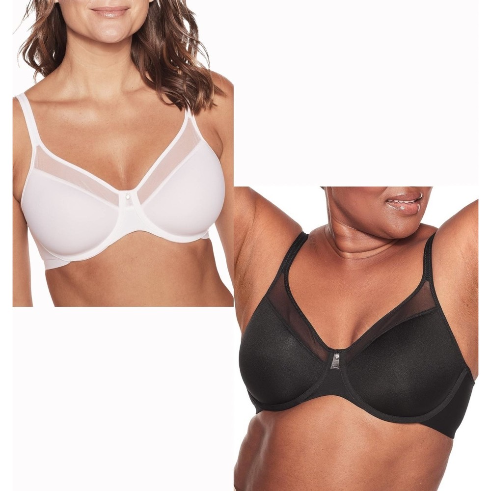 Bali Womens One Smooth U Ultra Light, Underwire T-Shirt Bra, Convertible Straps